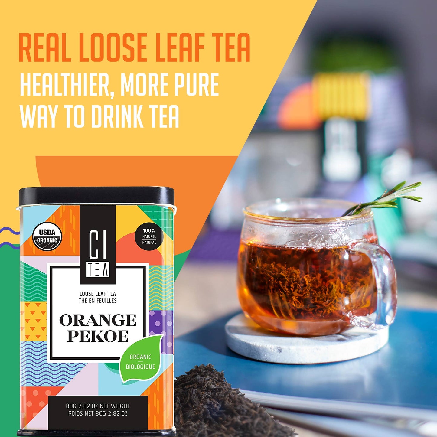 Organic Orange Pekoe Tea, Loose Leaf - 80 g