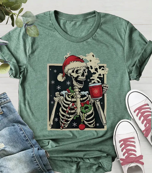 Christmas Skeleton Shirt Small