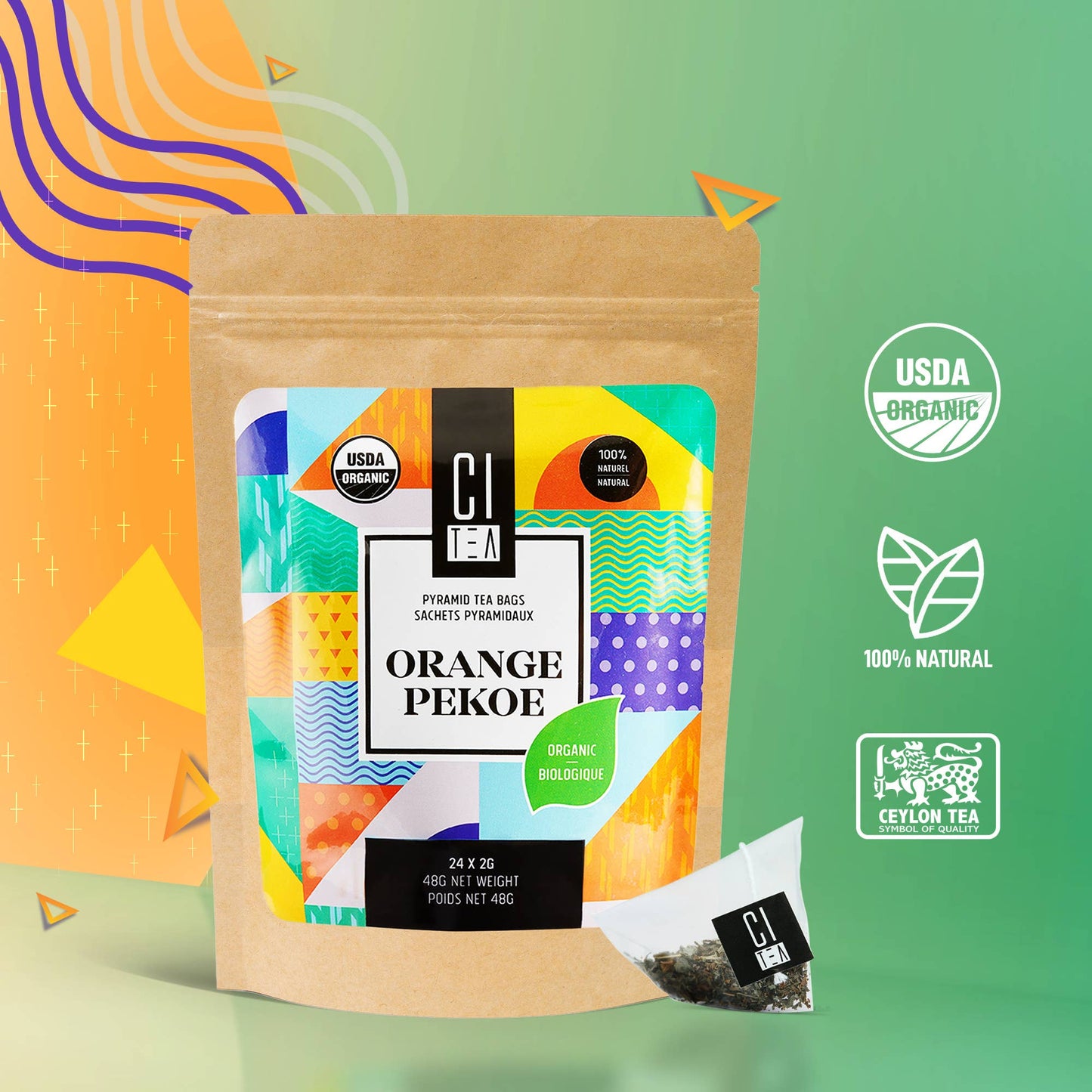 Organic Orange Pekoe in Teabags