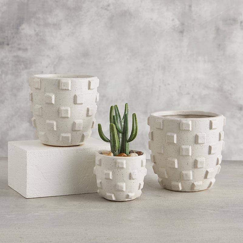 Square Texture Pot - Medium